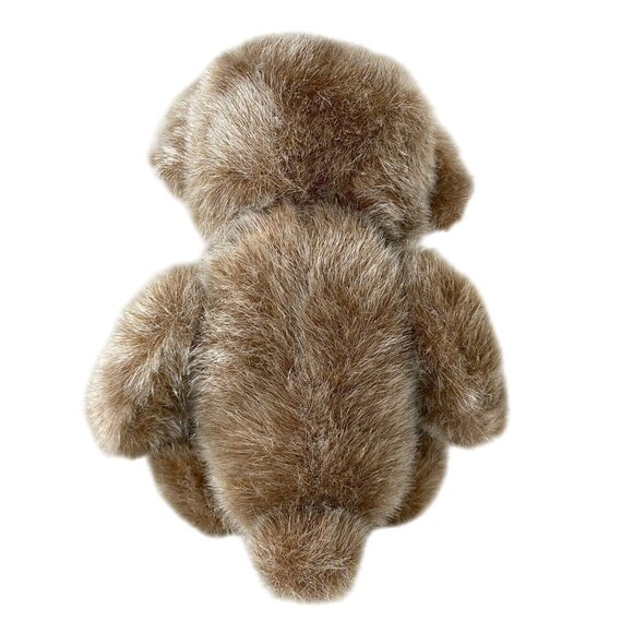 Silvery Brown Plush Teddy Bear 9 in Sitting Bear Stuffed Animal Toy - Picture 4 of 6